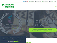 Tablet Screenshot of campustraining.es